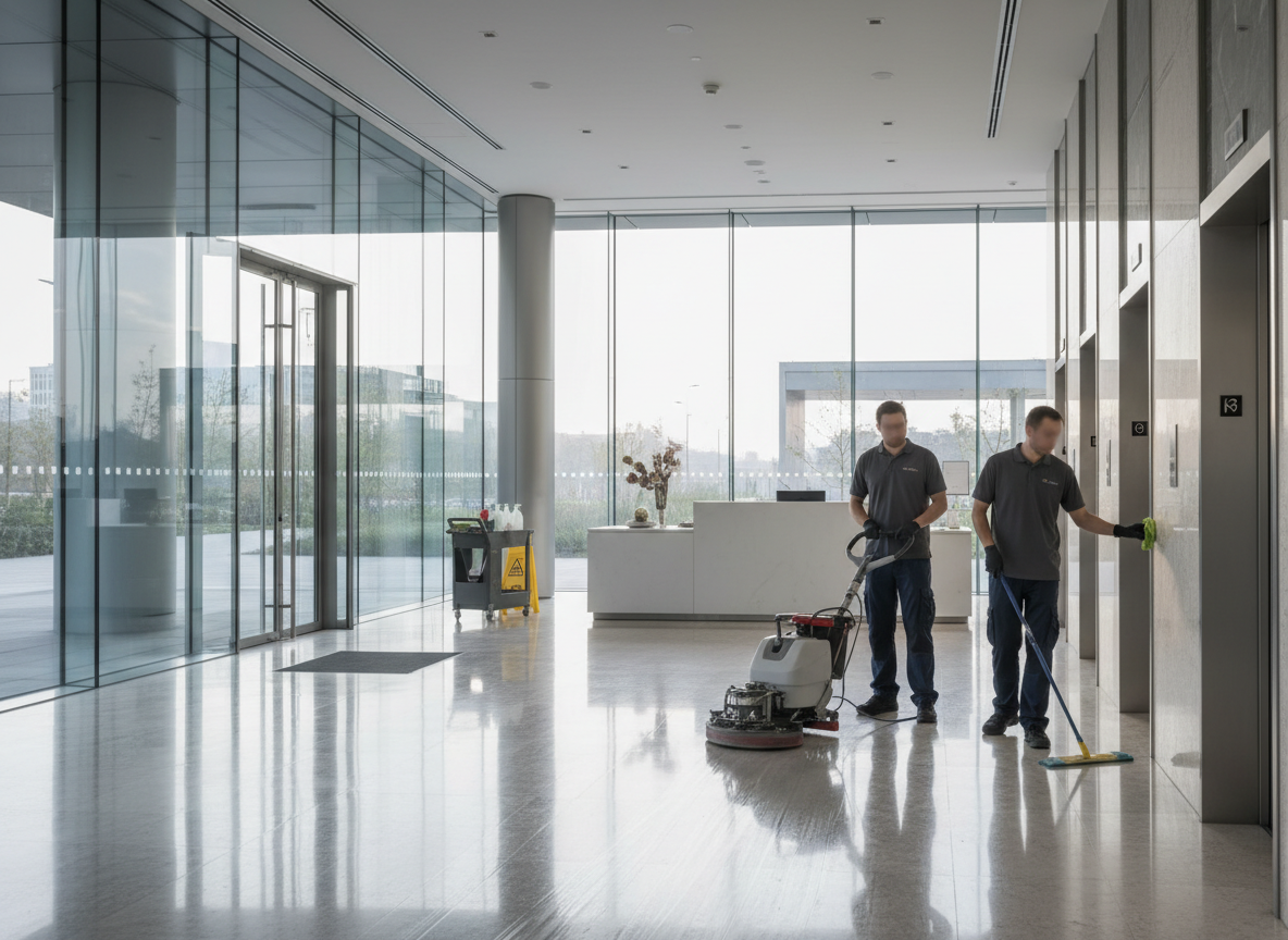 Commercial cleaning service in London for a business premises